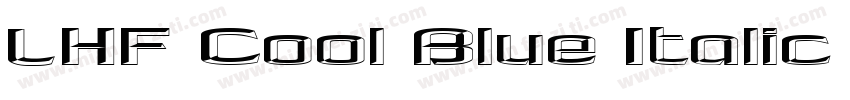 LHF Cool Blue Italic 语言英文字体转换